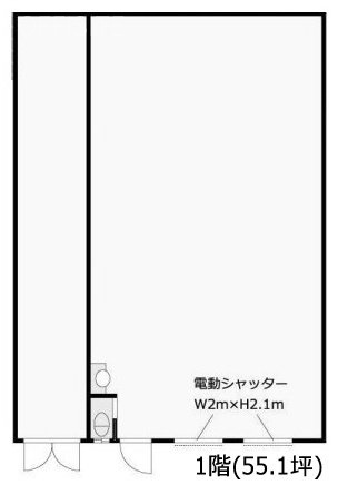 平井7丁目貸倉庫1F 間取り図