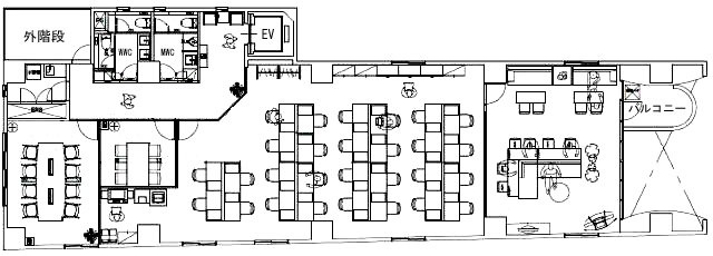 日本橋人形町スクエア2F 間取り図