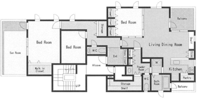 佐藤フラッツ3F 間取り図