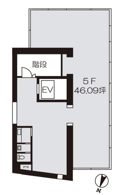 新赤坂ビル5F 間取り図