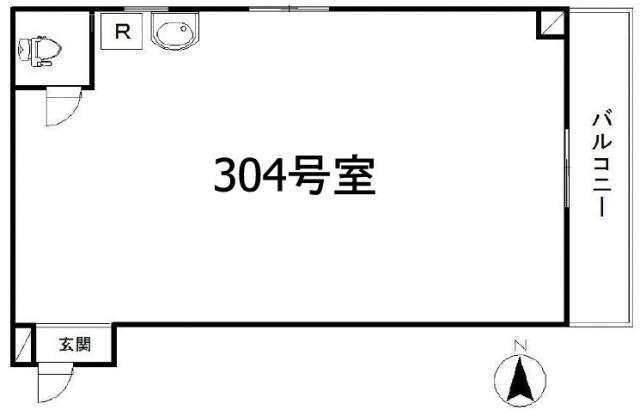 ビアン御徒町ビル304 間取り図