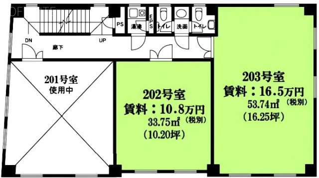 石川ビル202 間取り図