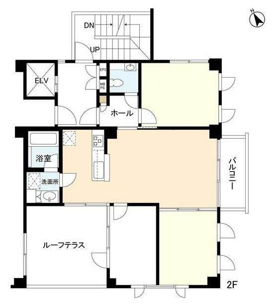 4.4.2番館201 間取り図