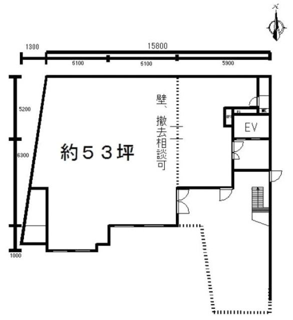 玲光ビル1F 間取り図