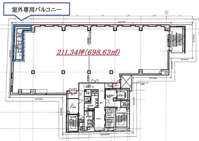 プライム銀座柳通りビル8F 間取り図