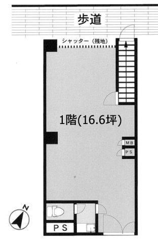 正ビル1F 間取り図