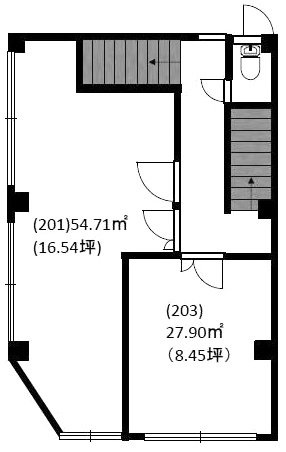 久保田ビル201 間取り図