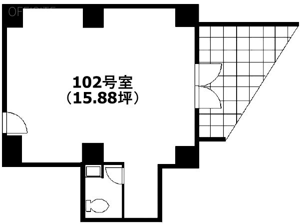 イデー ルームズ上原102 間取り図