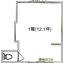 小山5丁目貸店・事務所1F 間取り図