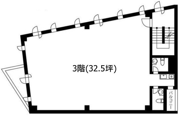 グランドステータス北新宿3F 間取り図