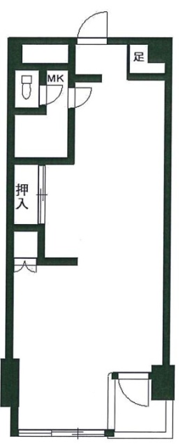 清桜ハイツ602 間取り図