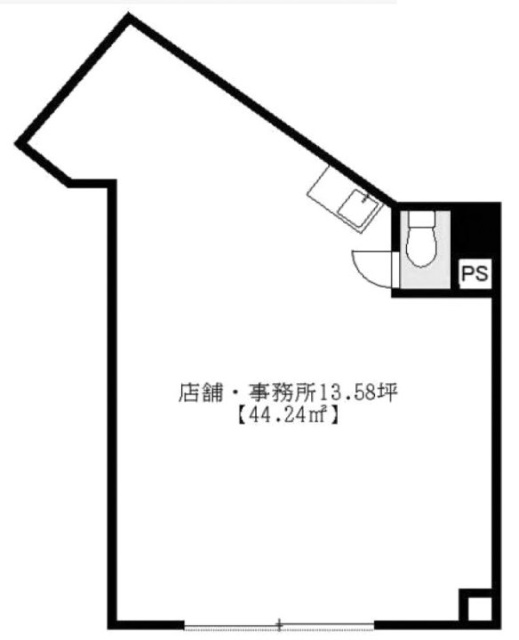 ハンエイビル1F 間取り図