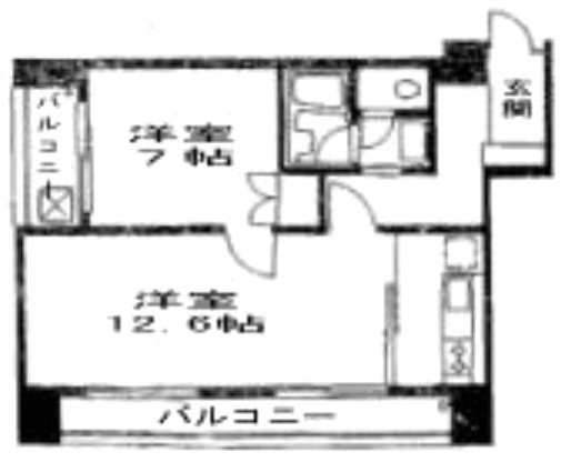 麻布ハイプラザ805 間取り図