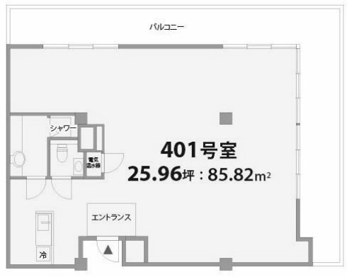 フラット青山401 間取り図