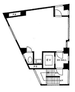 モリカワビル3F 間取り図