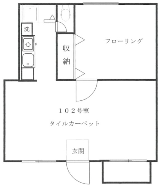 エルコート神宮前102 間取り図