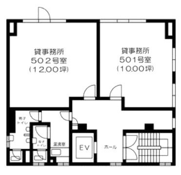 第3江波戸ビル501 間取り図