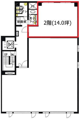 大幸第三ビル2F 間取り図