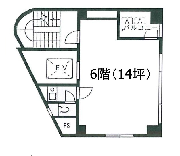 九段小家ビル6F 間取り図