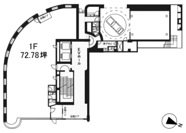 赤坂ノアビル1F 間取り図