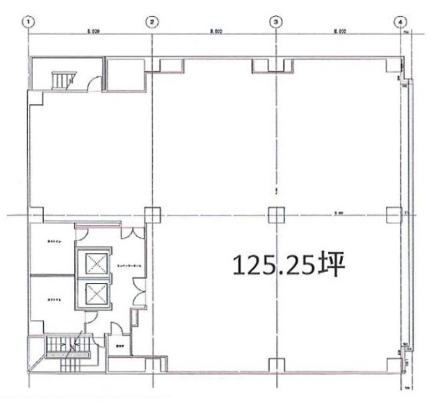 第15野萩ビル9F 間取り図