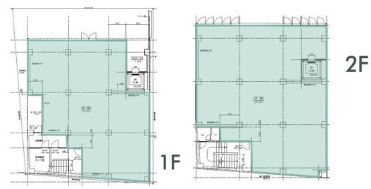 equbo南青山ビル1F～2F 間取り図