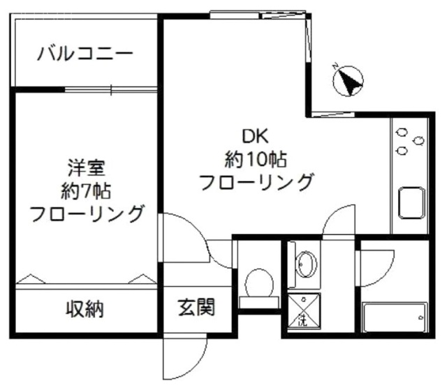 クリエイト司余丁町102 間取り図