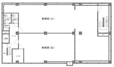 茅場町第二長岡ビルA 間取り図