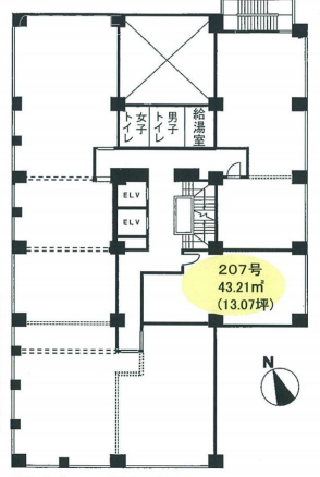 弁護士ビル207 間取り図