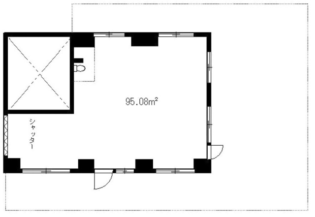 ハイツ高富ビル1F 間取り図