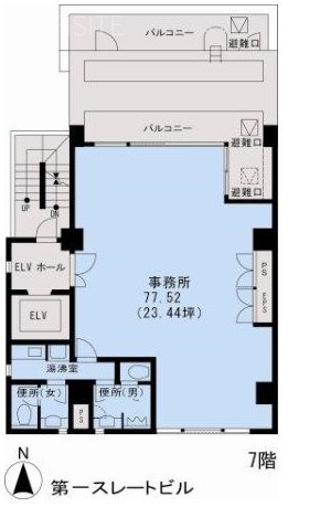 第一スレートビル7F 間取り図