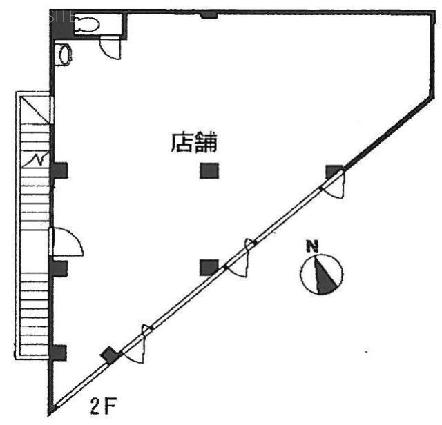 自由ヶ丘ビル2F 間取り図