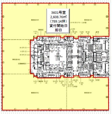 グラントウキョウノースタワー3601 間取り図