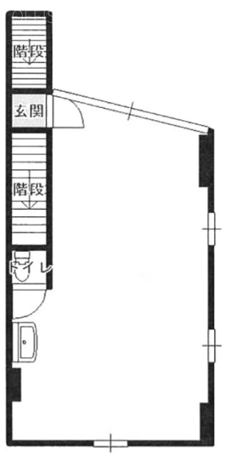 泰合ビルⅡ1F 間取り図