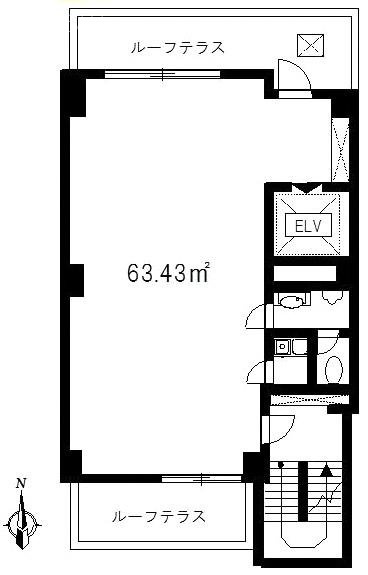 淡路町UKビル6F 間取り図