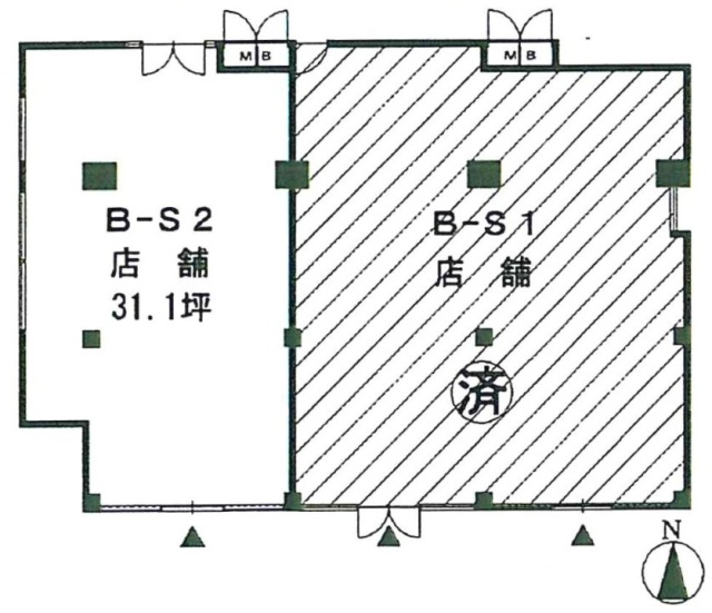 市川パークハウスB-S2 間取り図