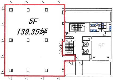 関内ワイズビル5F 間取り図