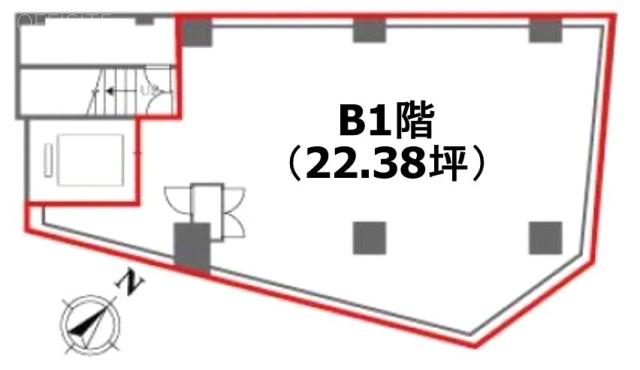 第Ⅴ大栄ビルB1F 間取り図