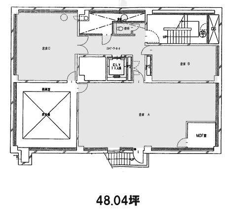 千駄ヶ谷第30大京ビルB1F 間取り図