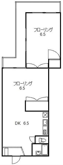 ハイツ中目黒ビル302 間取り図