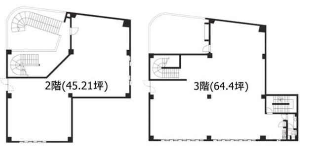 弘明寺ビル2F～3F 間取り図