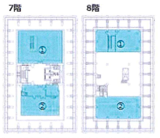 四番町THビル7F・8F北 間取り図