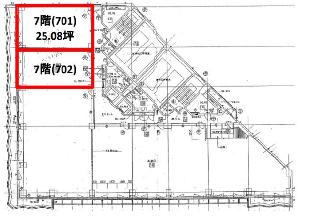 稲毛海岸ビル701 間取り図