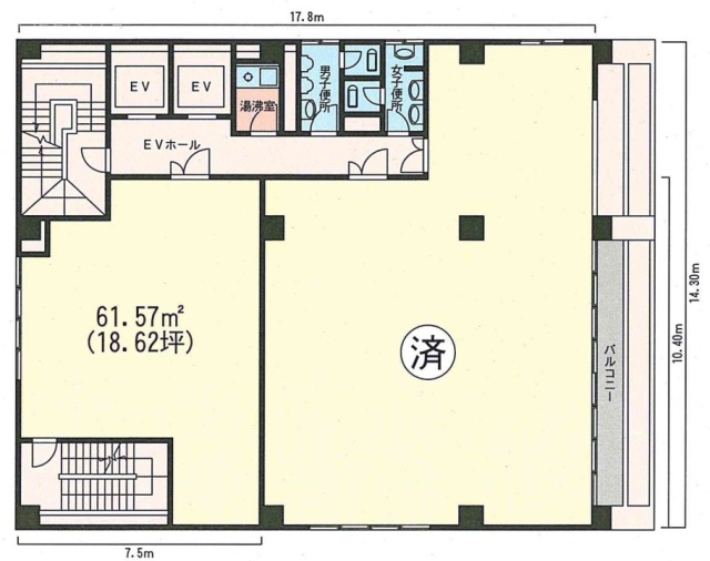 石川LKビルA 間取り図