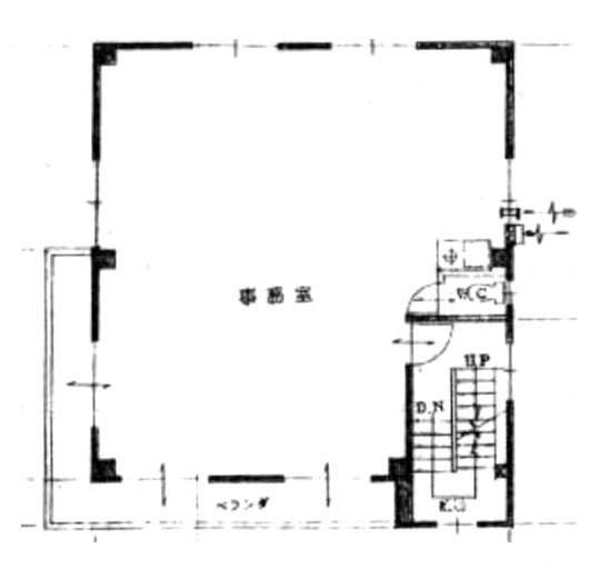 上林ビル2F 間取り図