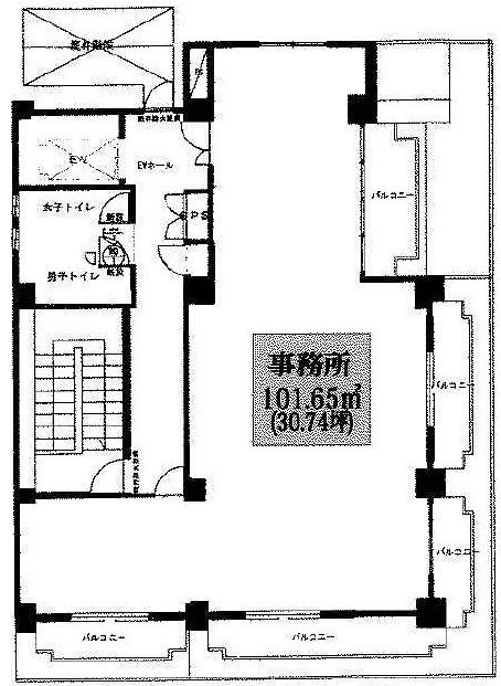 築地大和ビル4F 間取り図