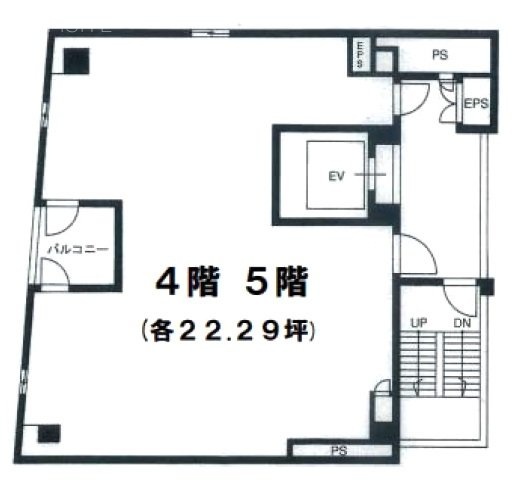 上野ソシアルビル4F 間取り図