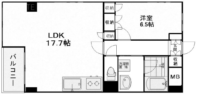 ダイヤハイツ自由が丘ビル206 間取り図