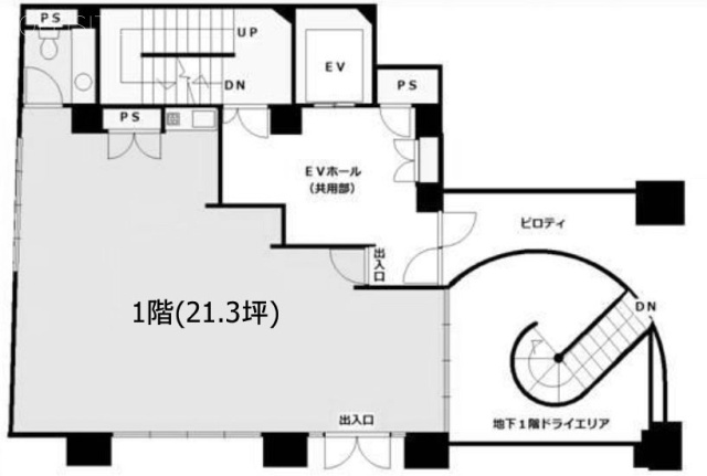 TKS東神田ビル1F 間取り図