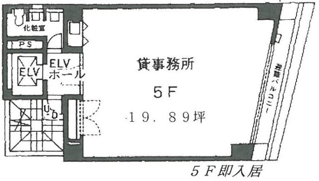 JPーBASE神田5F 間取り図